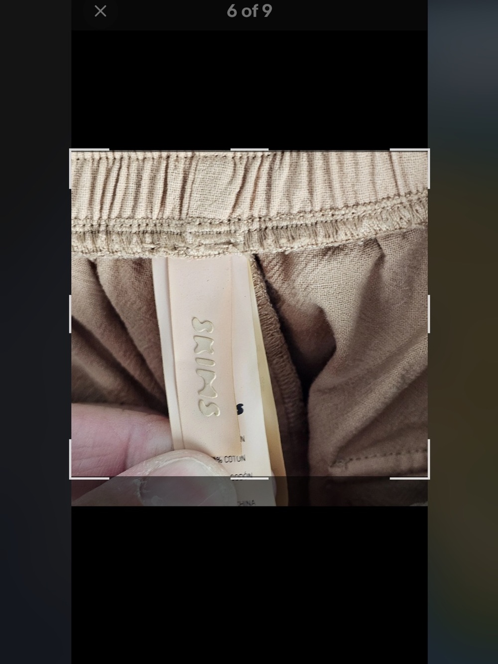 SKIMS Women's Cargo Jogger Pants in Tan - Picture 7 of 9